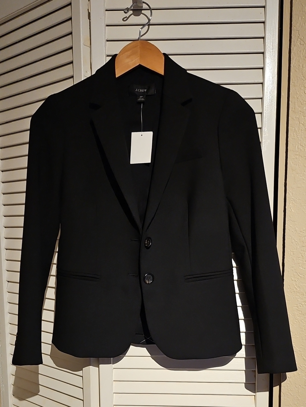 NWT J. Crew Black Women's Two-Button Blazer 2P